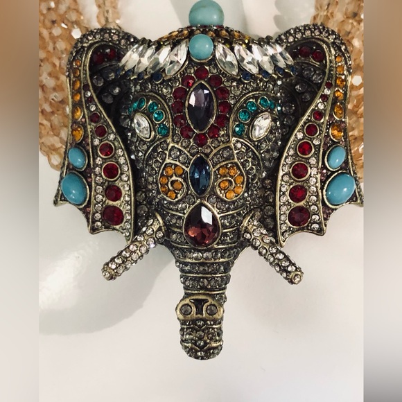 Heidi Daus Vibrant “GRAND SHIEK” 🐘Pendant Necklace - Picture 7 of 9